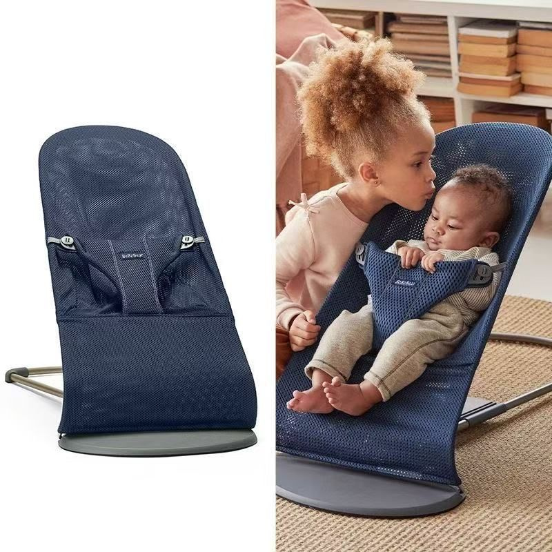 шезлонг для новорожденных от 0 BeBeBear Mesh,Navy Blue SYS #1