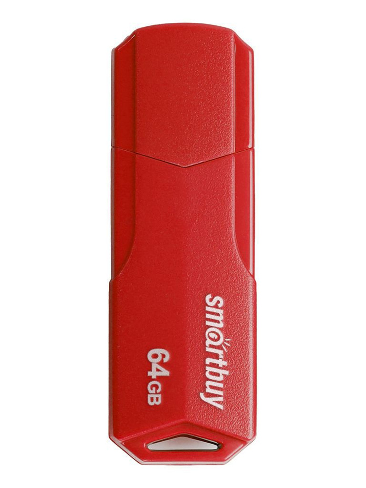 SmartBuy CLUE 64 ГБ USB-флеш-накопитель, USB 2.0, USB Type-A, SB64GBCLU-R, красный #1
