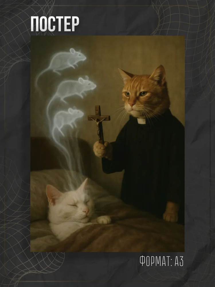 Постер "Кот мем" #1