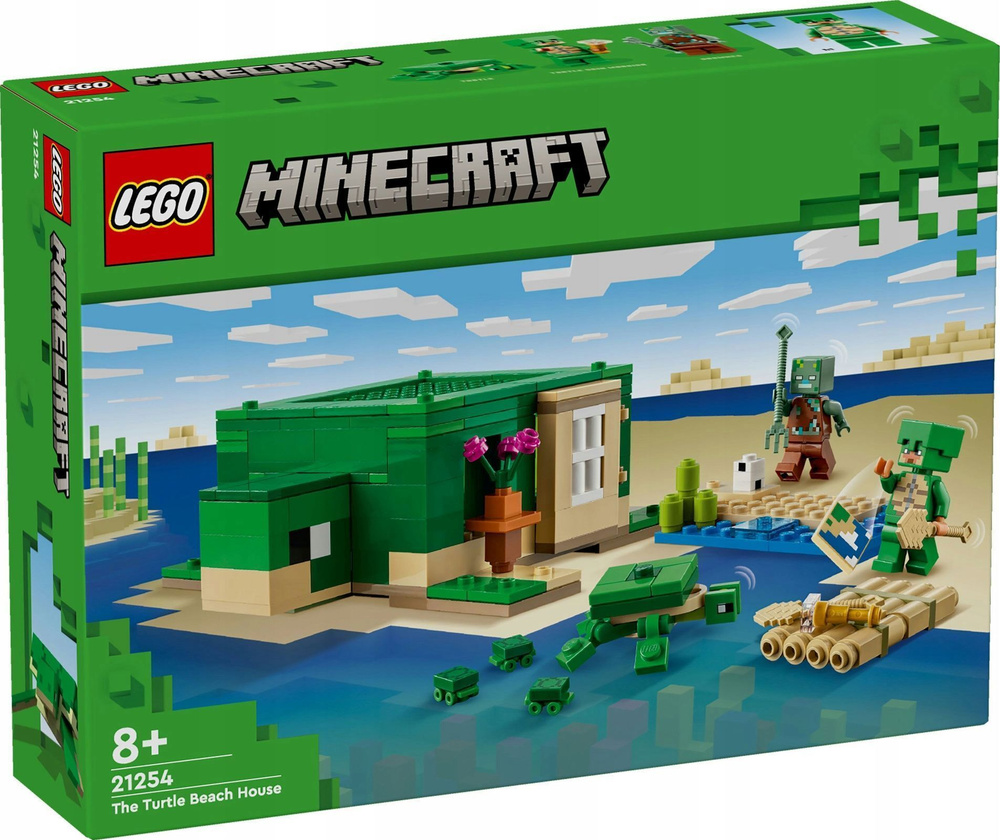 Lego 21254 Minecraft Пляжный дом черепахи