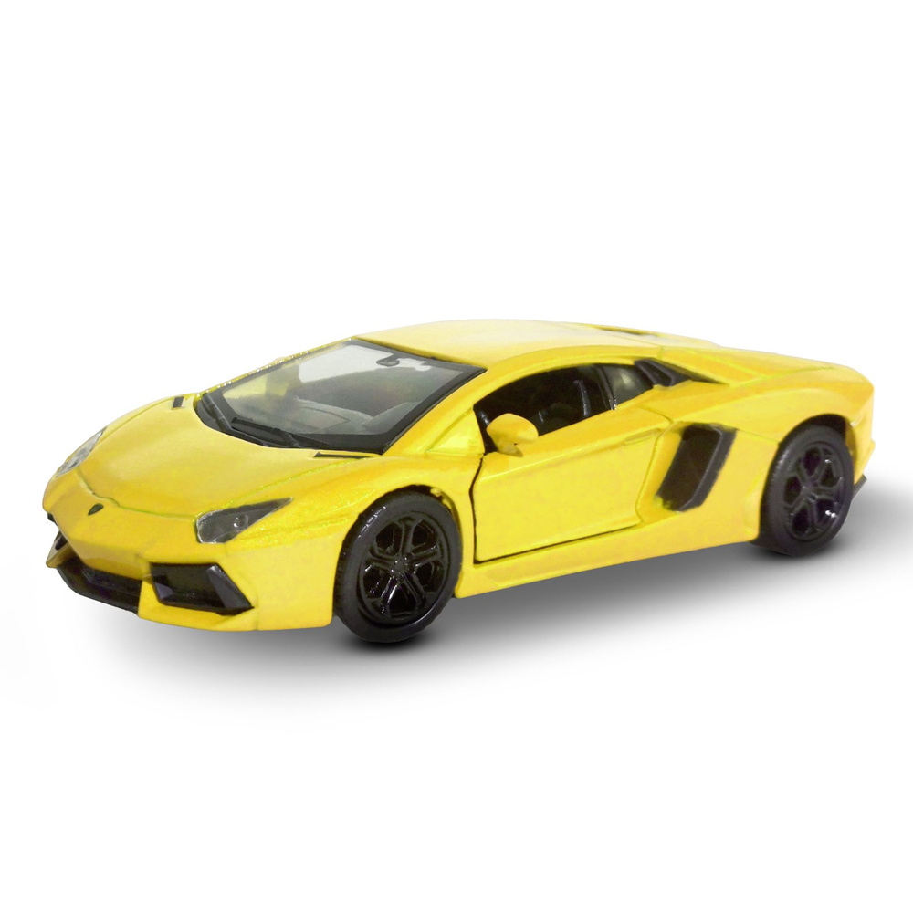 Машинка WELLY LAMBORGHINI AVENTADOR COUPE Желтый / модель машины 1:38 с  пружинным механизмом - купить с доставкой по выгодным ценам в  интернет-магазине OZON (1228316708)