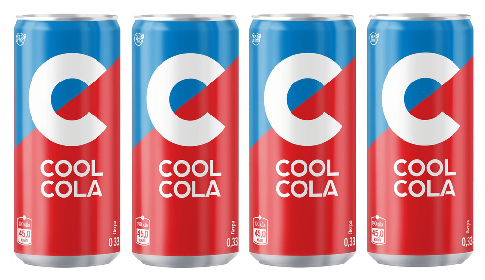 Газированный напиток CoolCola Кола, 4 шт по 330 мл #1