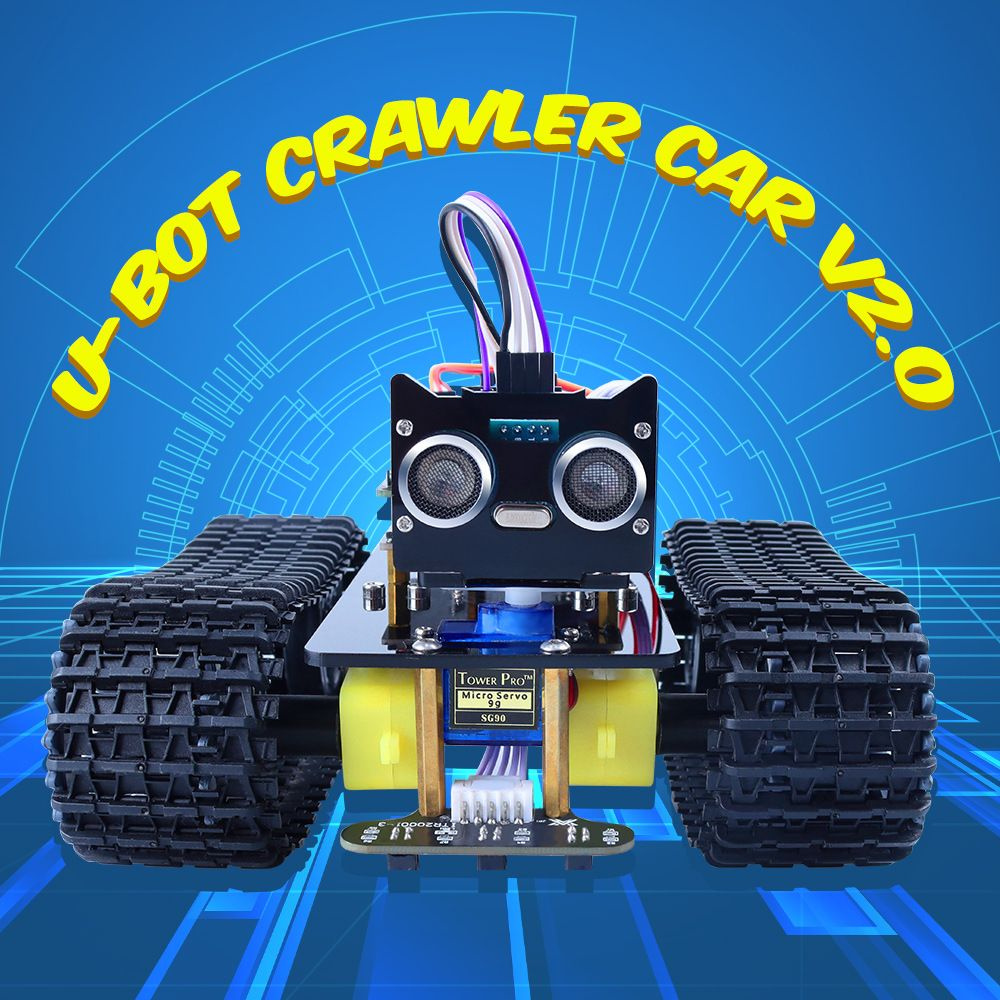 Совместим с Arduino Smart Tank Trolley Robot Tracing Bluetooth U-Bot ...