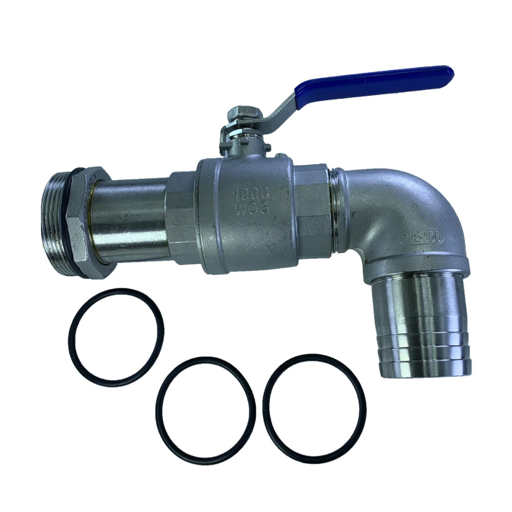 Смеситель для барабанной бочки с шаровым клапаном Г2" - купить с ...