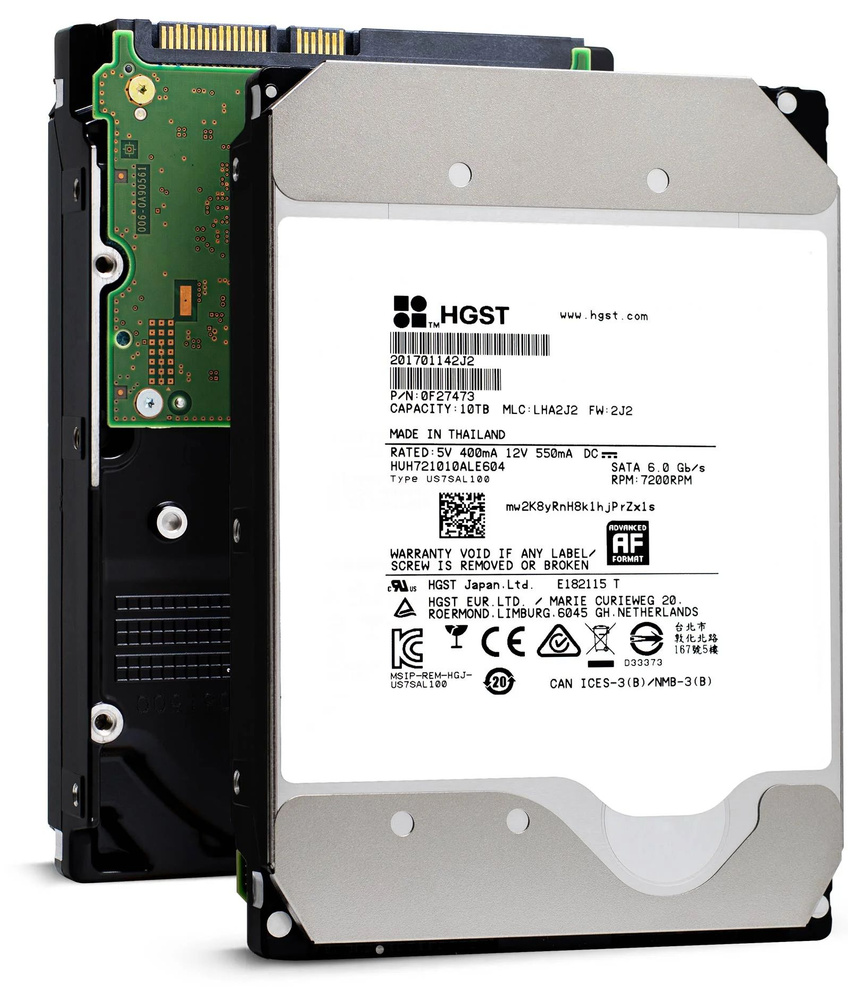 Внутренний жесткий диск HGST HUH721010ALE604 10 Тб HDD 10 ТБ