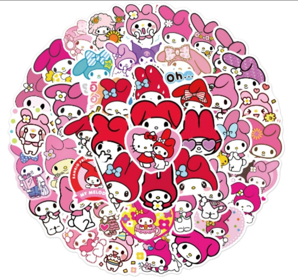 Наклейки стикеры Хеллоу Китти Hello Kitty на телефон, ноутбук, на стену для декора  #1