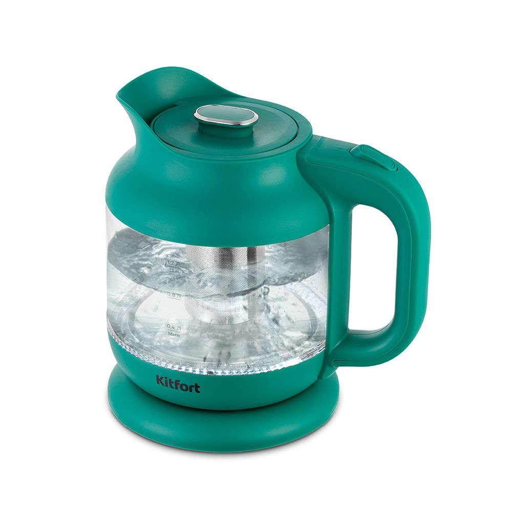 Купить электрический чайник Kitfort КТ-6663, Пластик/стекло по низкой ...
