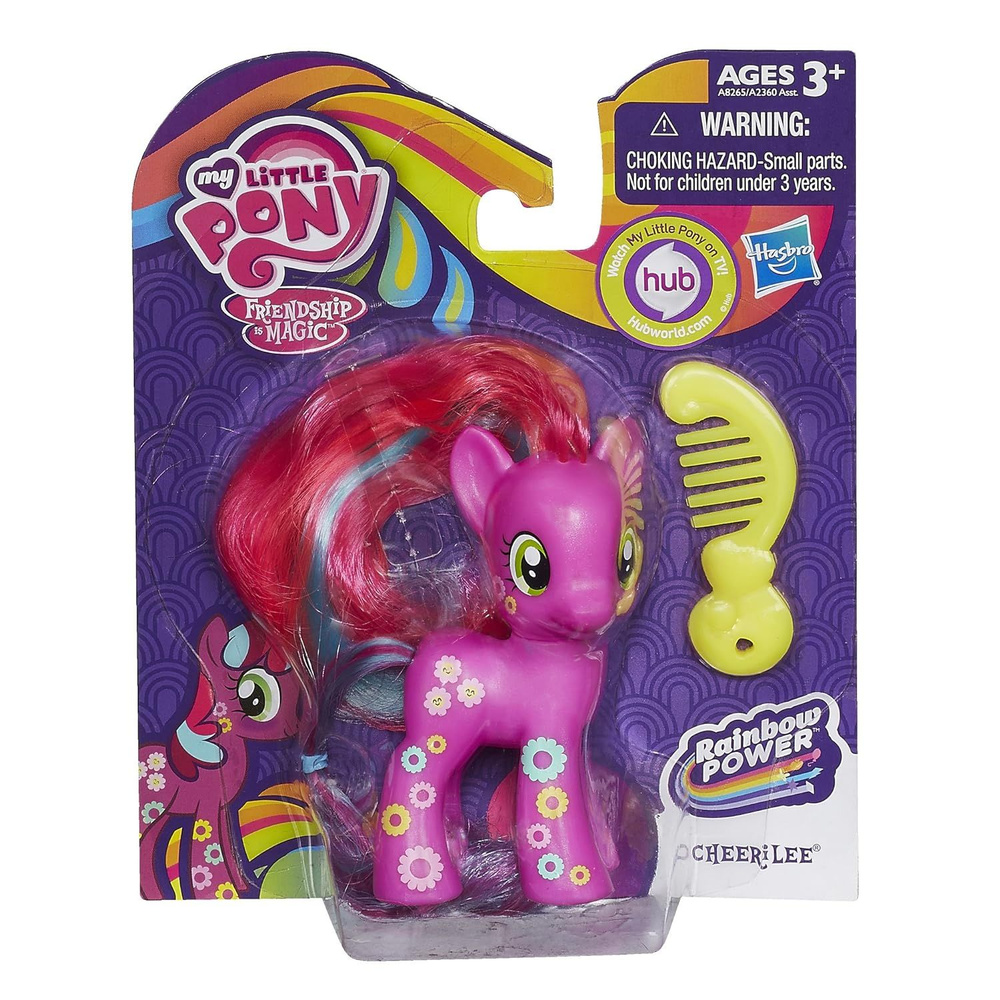 Фигурка мой маленький пони, 8 см, Чирайли (Cheerilee pony) серия Сила  радуги A8265/A2360