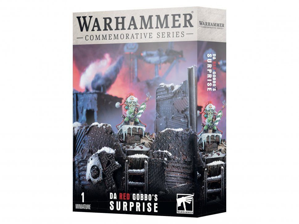 Миниатюры для настольной игры Games Workshop Warhammer 40000: Christmas Promo 2023 - Da Red Gobbo's Surprise #1