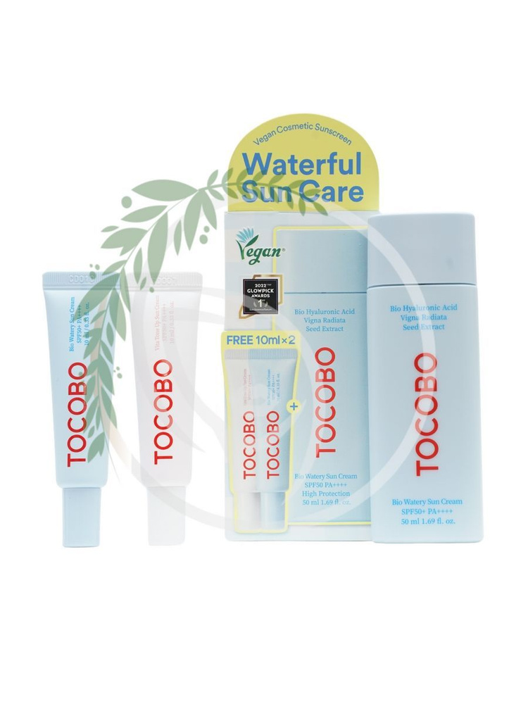 Tocobo Солнцезащитный крем с увлажняющим эффектом BIO WATERY SUN CREAM SPF50+ 50+20мл  #1