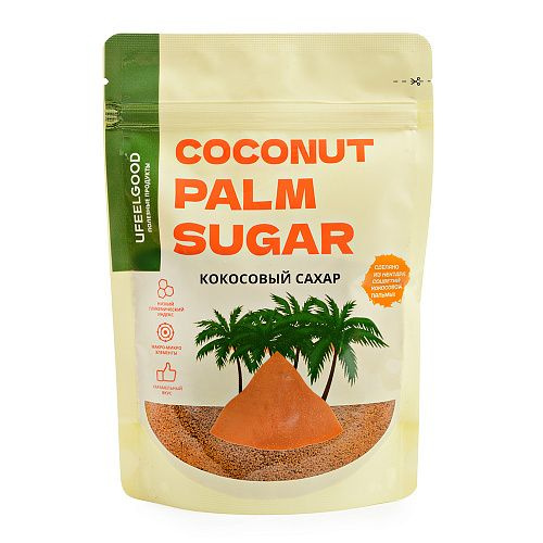 Ufeelgood, Сахар кокосовой пальмы / Coconut palm sugar, 200 грамм #1