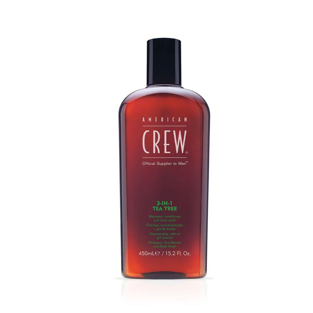 American Crew Tea Tree 3-in-1 - Шампунь, кондиционер и гель для душа, чайное дерево, 450 мл  #1