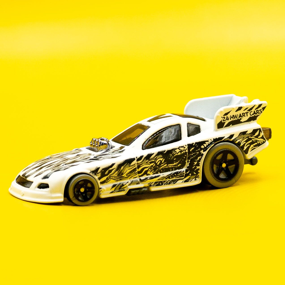 Машинка Hot Wheels Mustang Funny Car White Новинка. Case E 2024