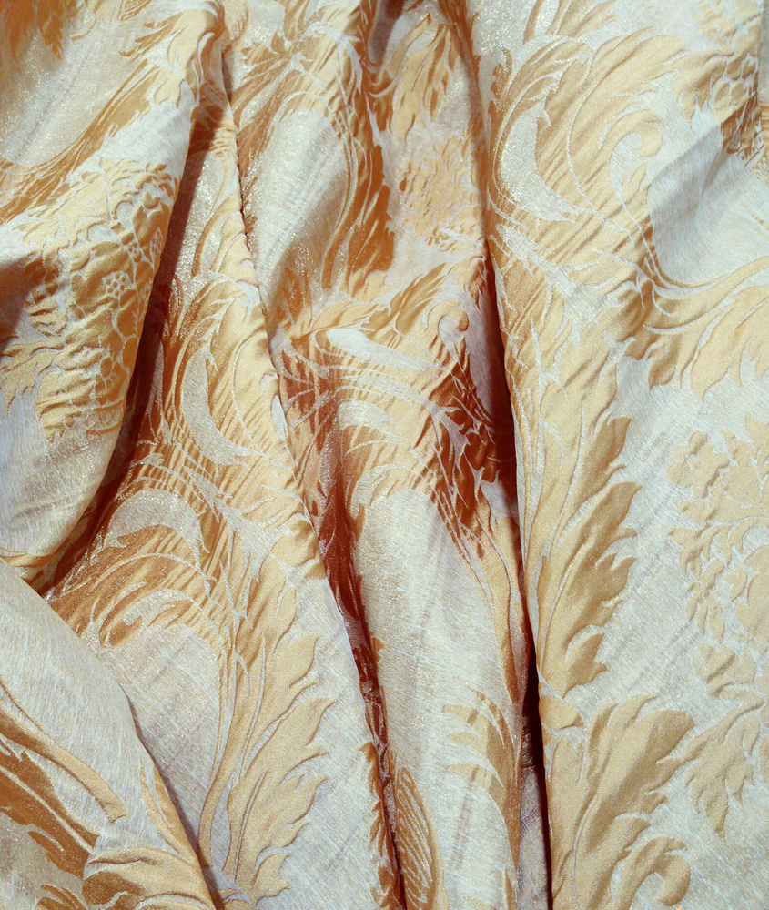 Ткань оранжевая тафта двойная двусторонняя букле объемная. Защита от ...