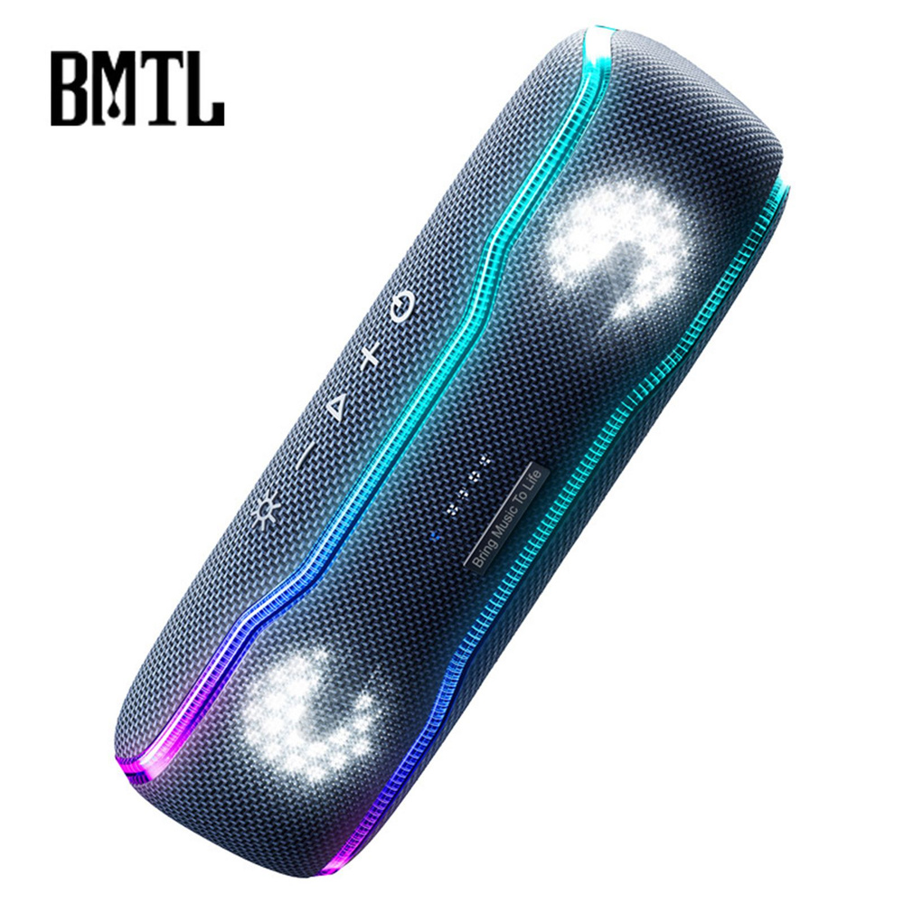 BMTL Портативный беспроводной динамик BT5.3 Водонепроницаемые динамики IPX7 RGB-подсветка  #1