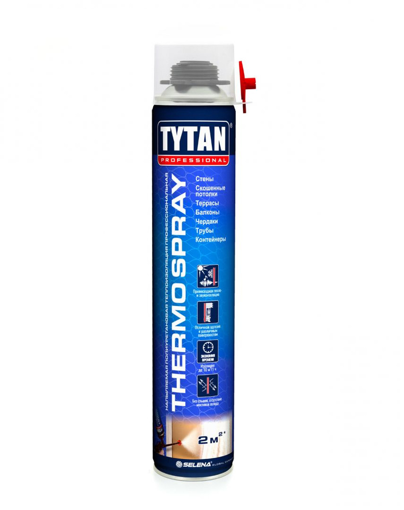 Теплоизоляция напыляемая профессиональная Tytan Professional Thermospray 870 мл.  #1