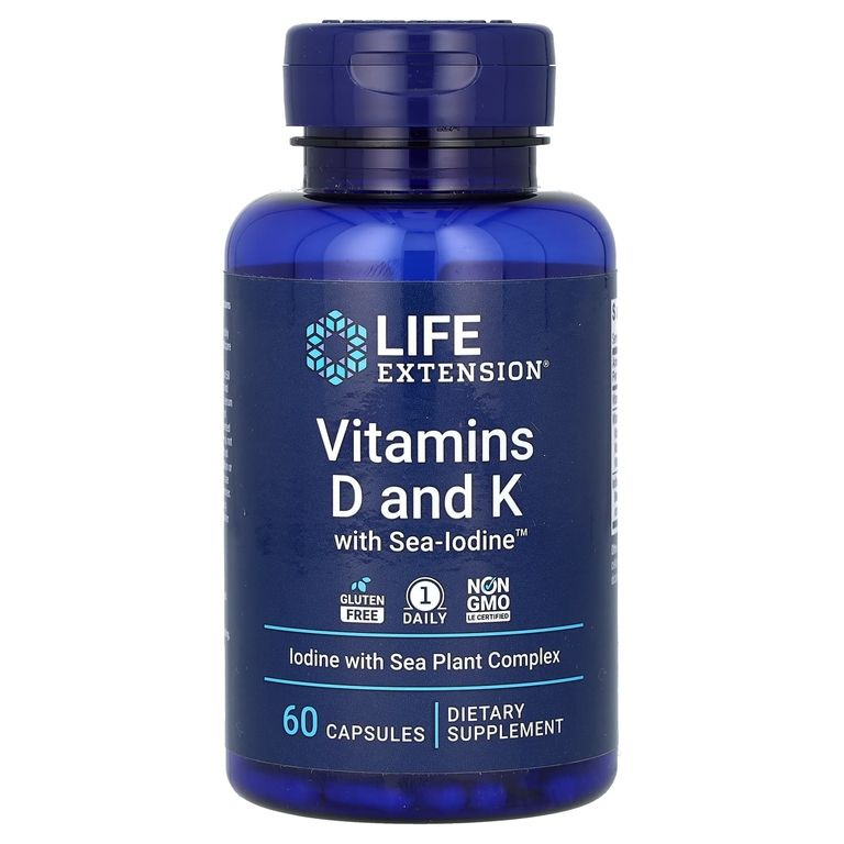 Vitamins D and K with SeaIodine Витамин D и K с йодом купить с