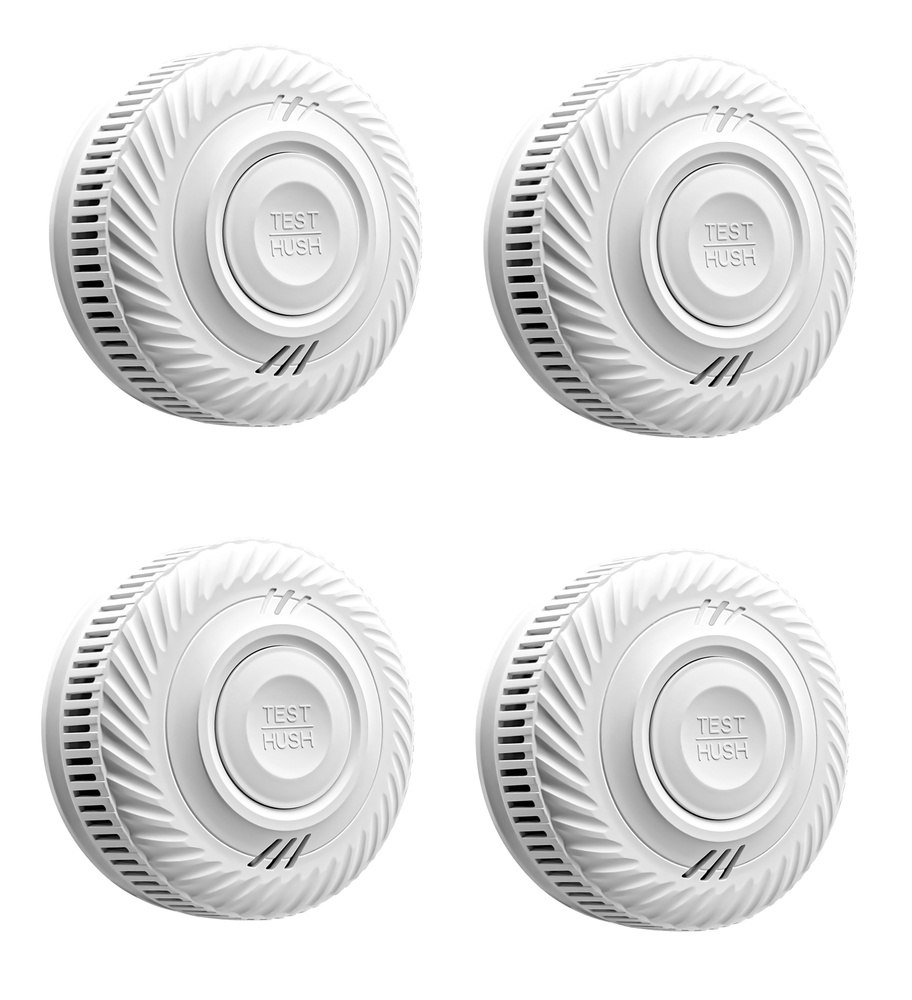 Пожарная беспроводная WiFi-сигнализация с 4 дымовыми извещателями ...