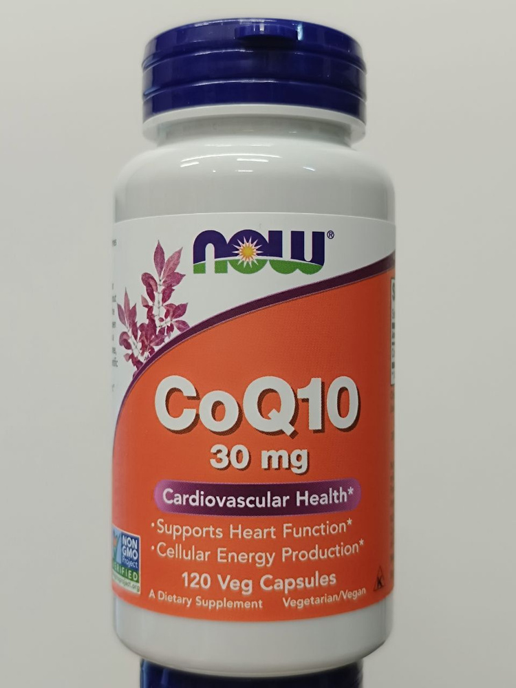 Now Foods, Коэнзим Q10, 30 мг, 120 растительных капсул - купить с ...