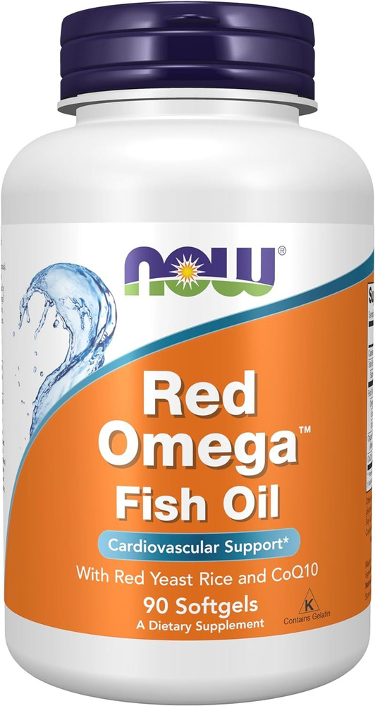 Red Omega 90 softgels Рыбный Жир с Красным Рисом #1