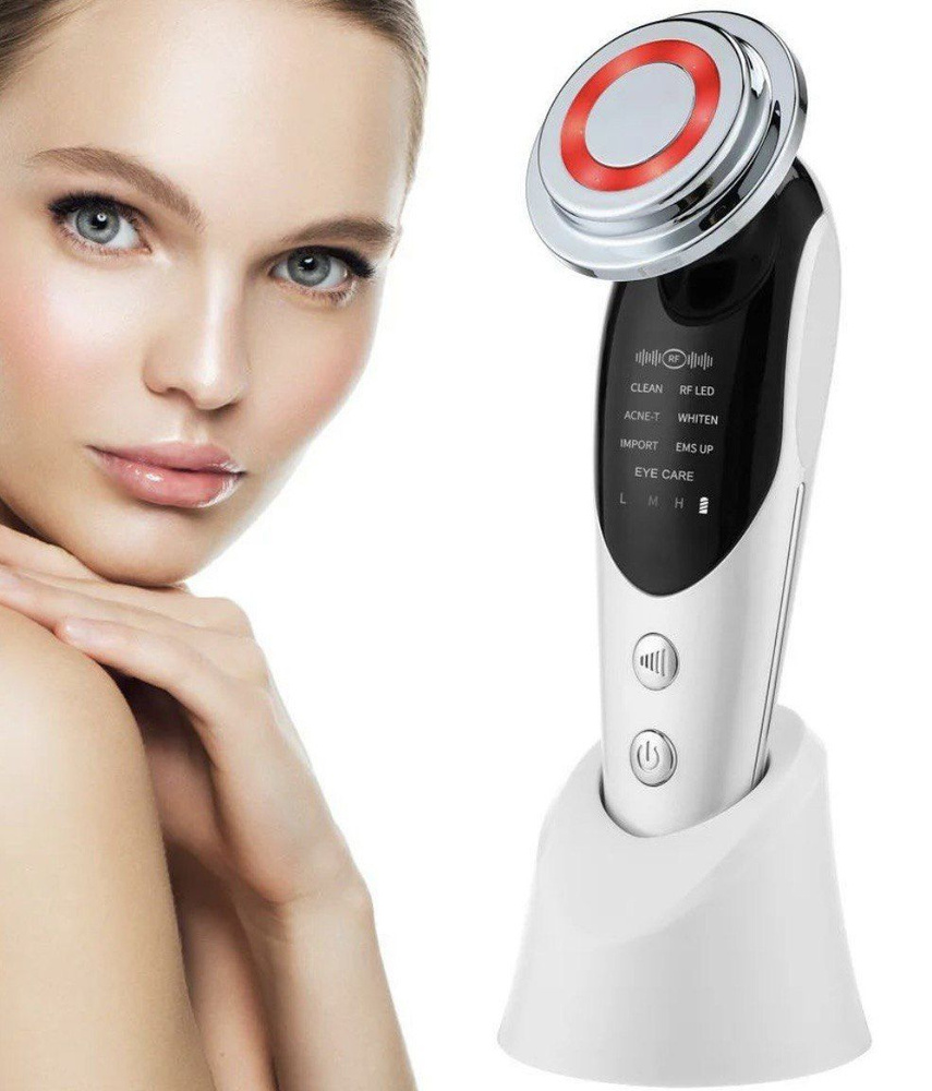 Микротоковый массажер для лица/ RF лифтинг/Массажер для лица ...