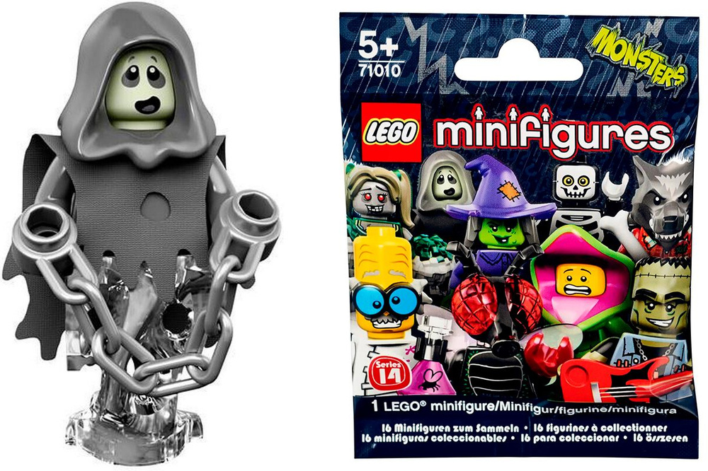 Призрак LEGO Collectable Minifigures 71010 Серия 14: ЛЕГО Монстры ...