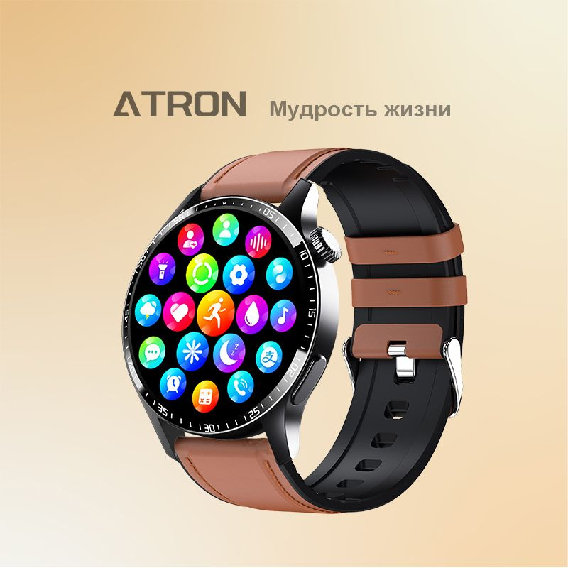 Купить смарт-часы ATRON Смарт-часы /вызов Bluetooth/голосовой помощник ...