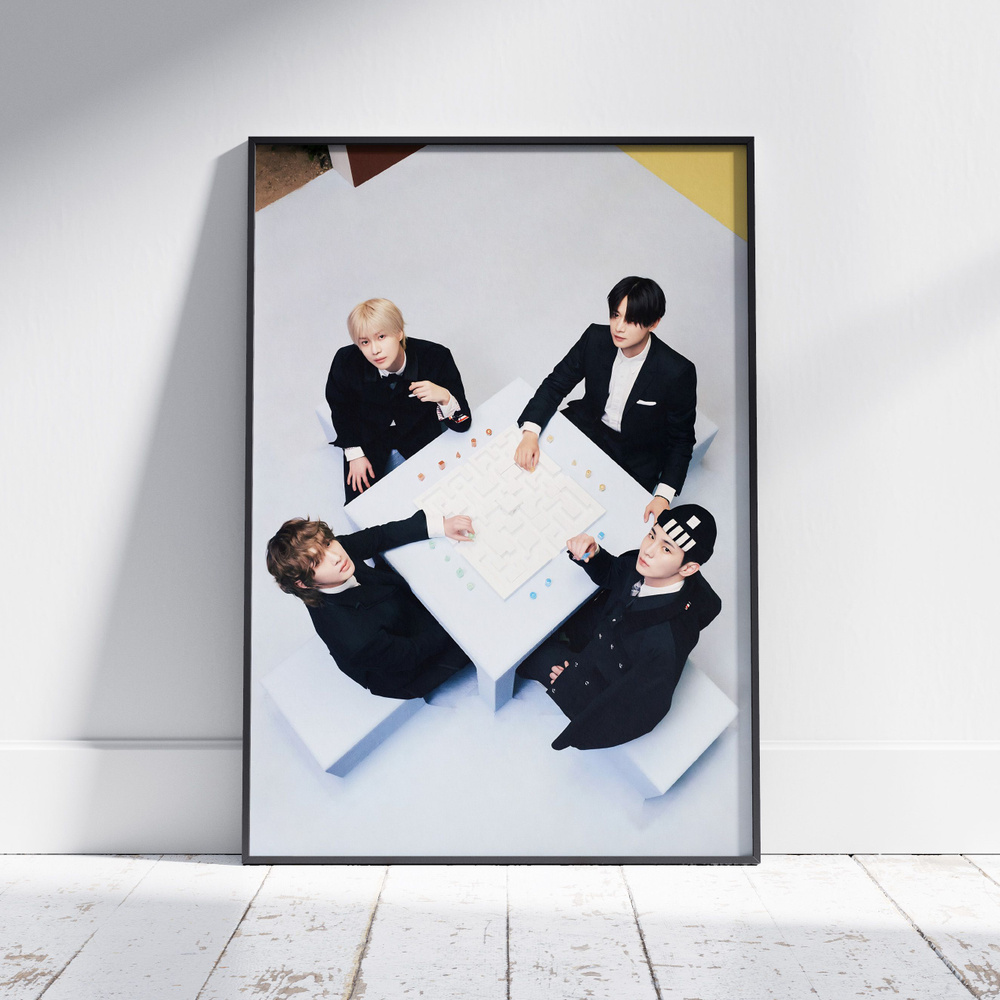 Плакат на стену для интерьера K-POP (SHINee - Общее 2) - Постер по КПОП музыке формата А4 (21x30 см) #1