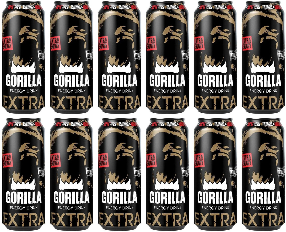 Энергетический напиток Gorilla Extra Energy 12 шт x 450мл #1