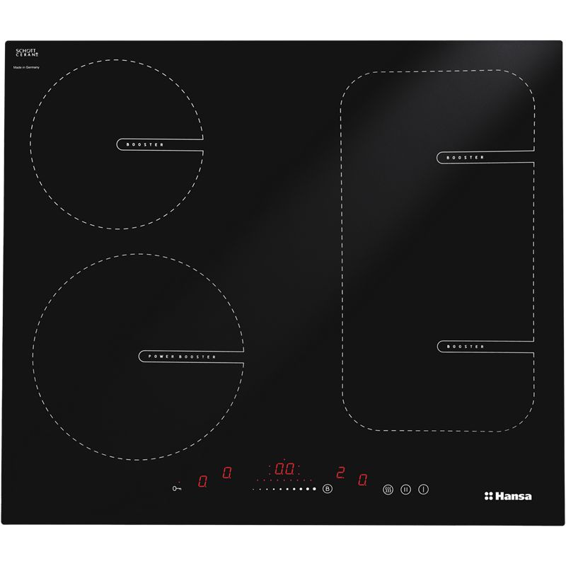 Варочная панель индукционная Hansa, 4 конфорки, 7400 Вт, BHI68611  #1