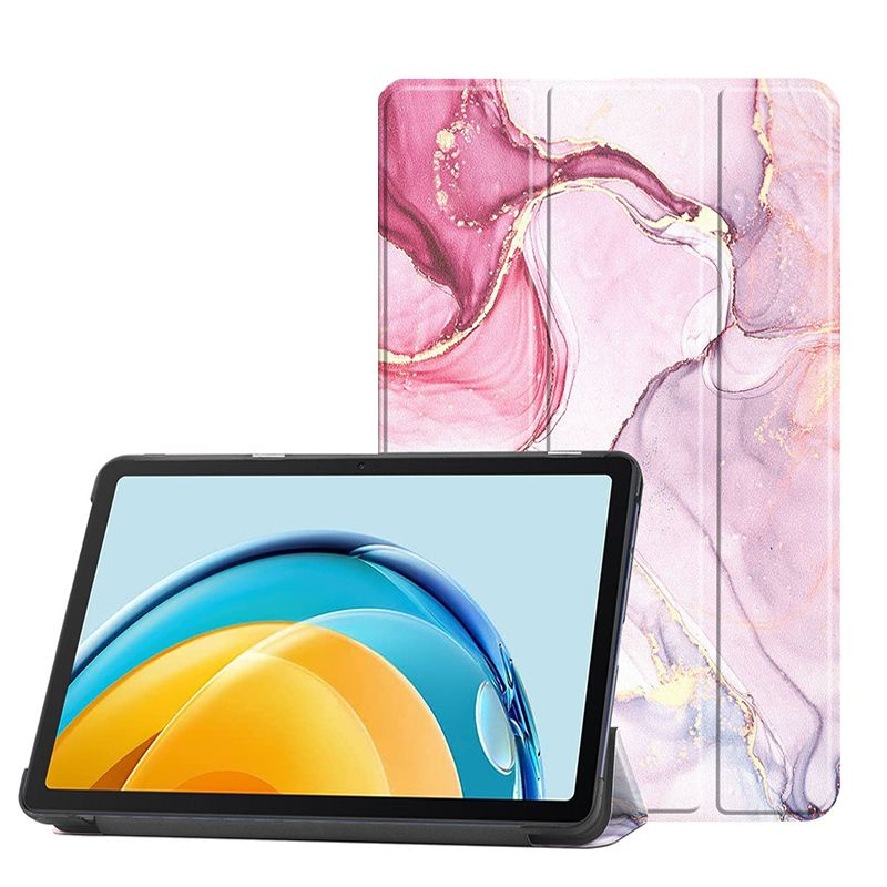 Умный чехол для Samsung Galaxy Tab A9+ 11"/ SM-X210, X215, X216B, розовый мрамор  #1