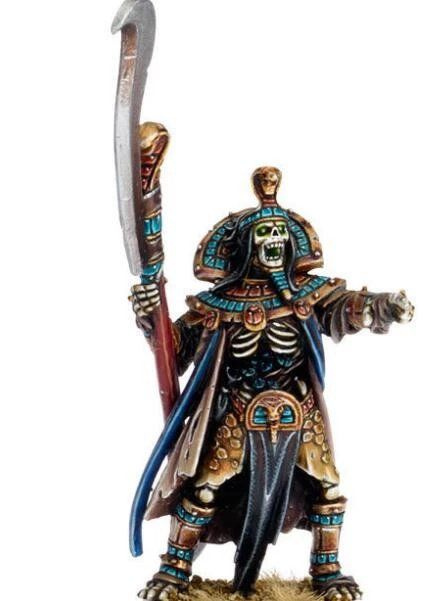 Смола Миниатюра Warhammer The Old World Tomb King Lord with Great Weapon / миниатюр для настольной игры #1