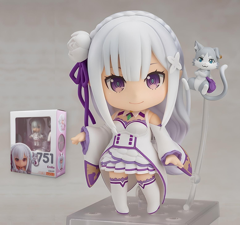 Фигурка Re:Zero Жизнь с нуля в альтернативном мире Эмилия / Emilia (10см) 751  #1