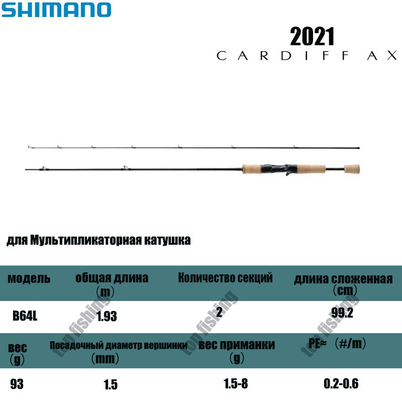 カーディフAX S62UL SHIMANO エリアトラウト