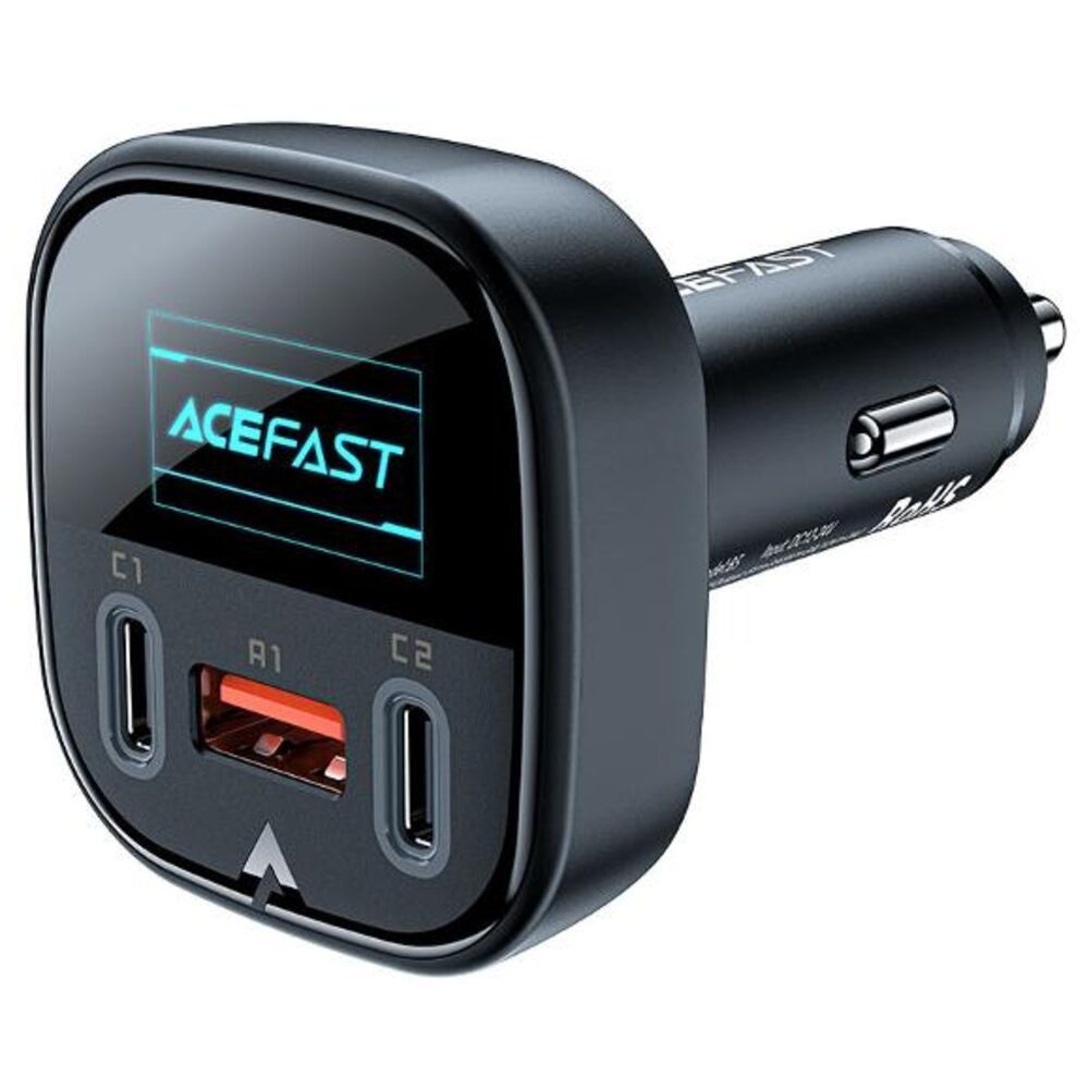 Автомобильное зарядное устройство Acefast B5 101W USB A + 2xType-C черное  #1