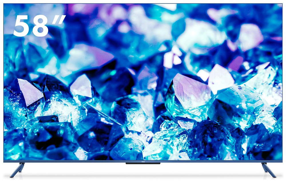 Haier Телевизор 58 Smart TV S5 58" 4K UHD, черный, синий #1