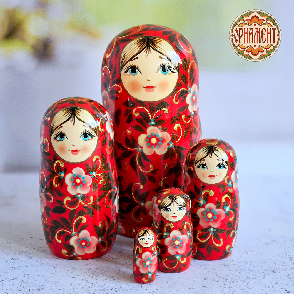 Матрешка деревянная традиционная развивающая игрушка детская 5 мест ...