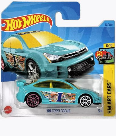 Машинка Hot Wheels 08 Ford Focus / HW ART CARS / Хот Вилс #1