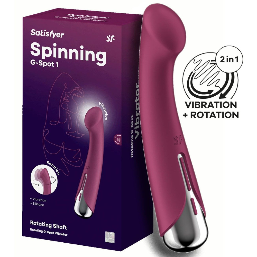 Вибратор для точки G с ротацией Satisfyer Spinning G-Spot 1 Red #1