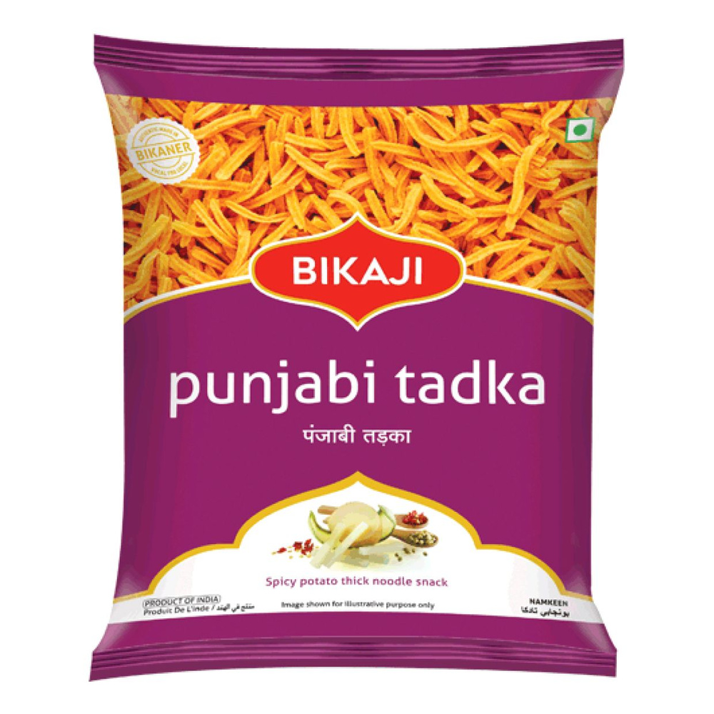 Закуска индийская Bikaji Панджаби Тадка снеки картофельные, Punjabi Tadka, 200 г  #1