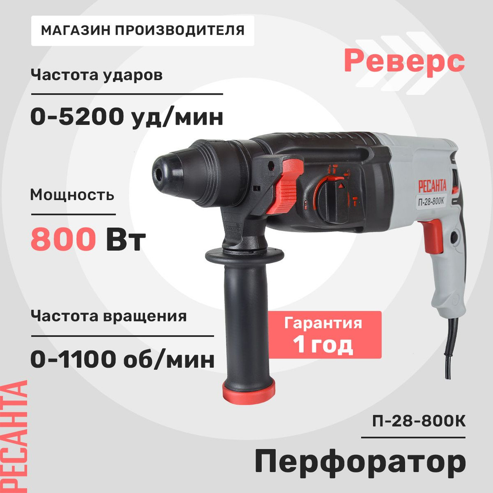 Перфоратор П-28-800К Ресанта #1