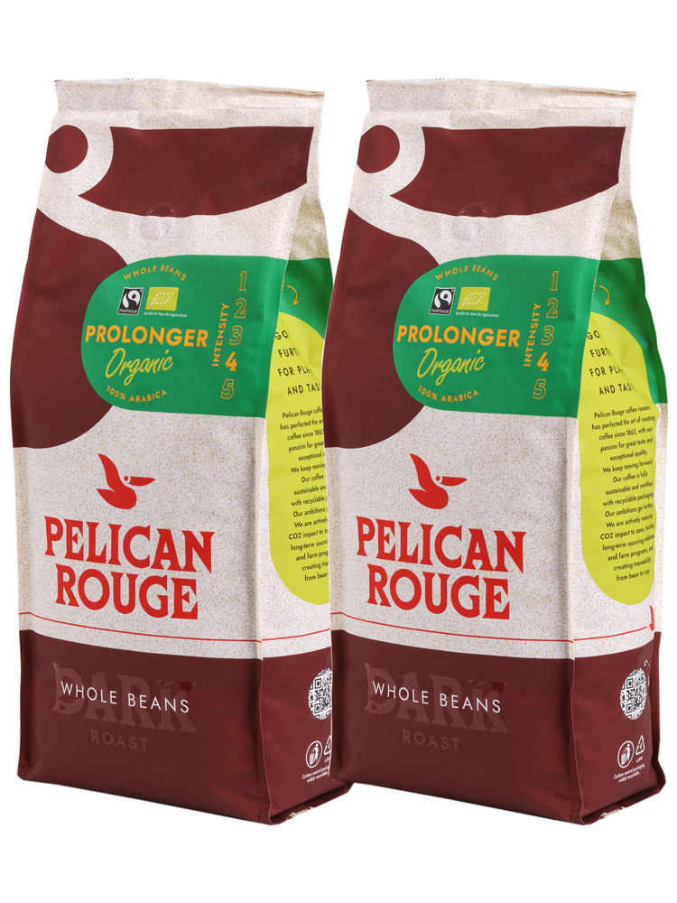 Кофе в зернах PELICAN ROUGE "PROLONGER" Organic, набор из 2 шт. по 1 кг #1