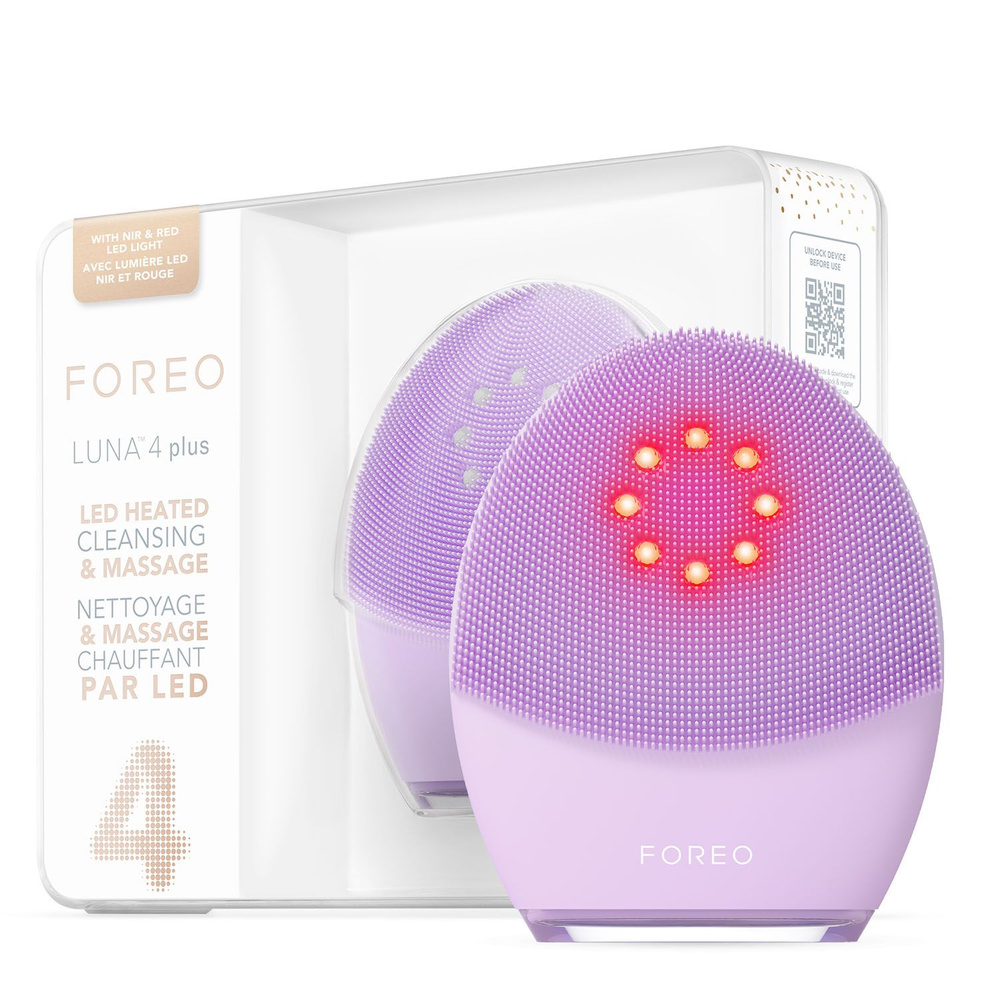 マルちゃん→FOREO LUNA 4 plus (パープル) FOREO LUNA 4 plus Электрическая щетка с микротоками и LED-светом
