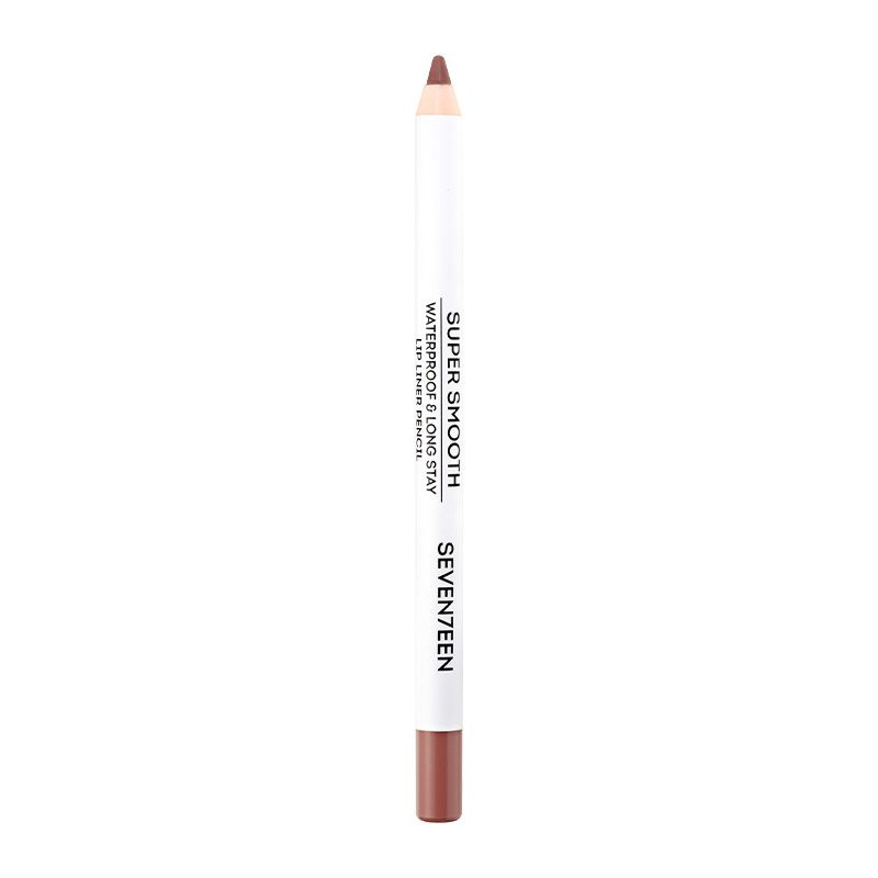 Seventeen Карандаш для губ водостойкий с витамином Е Super Smooth Waterproof Lip Liner, 01 натуральный #1