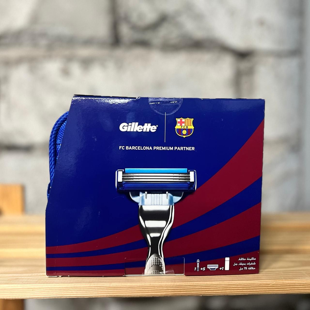 Gillette Подарочный набор Barcelona (Gillette Станок Mach3 Turbo + 5 ...