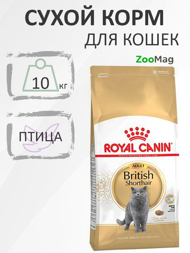 Royal Canin Breed cat British Shorthair / Сухой корм Роял Канин для Взрослых кошек породы Британская #1