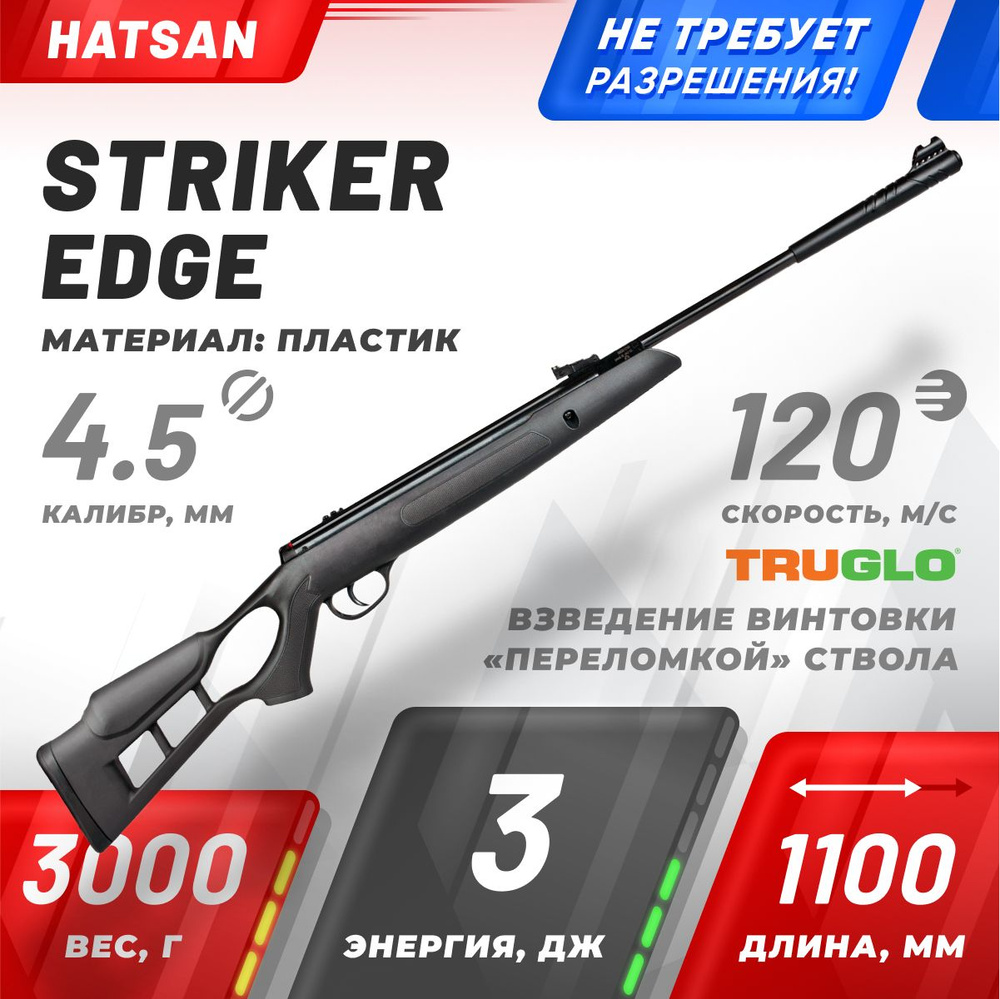 Пневматическая винтовка Hatsan Винтовка пневм. Striker Edge (переломка ...