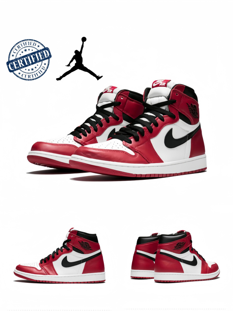 Кроссовки Nike Air Jordan 1 купить на OZON по низкой цене (1571654457)