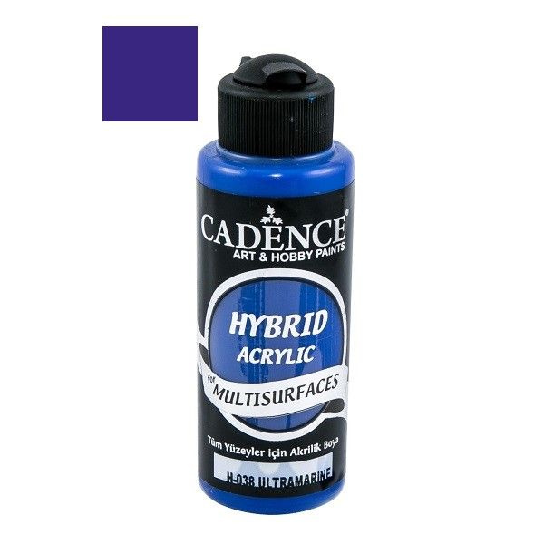 Акриловая краска Cadence Hybrid Acrylic Paint, 120 ml. Ultramarine Blue H-038 #1