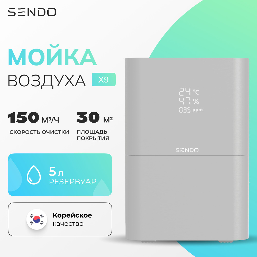 Мойка воздуха SENDO AirWash, бежевый - купить по выгодным ценам в  интернет-магазине OZON (1338341647)